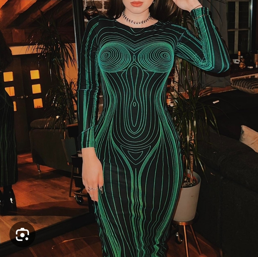 The Kript Bodycon Maxi Dress